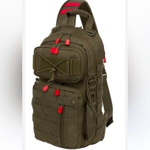 FIELDLINE Pro Series Roe Sling Pack OD Green Military Outdoors Hiking Backpack
